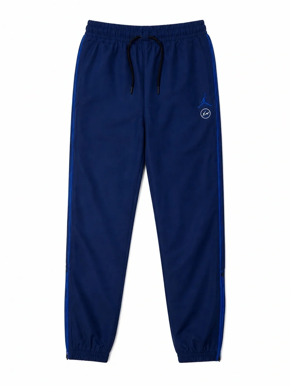 JORDAN MEN BLUE ELASTIC WAIST STANDARD FIT LONG TRACK PANT